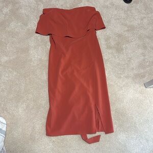 Orange Stratulis dress from lovers and friends